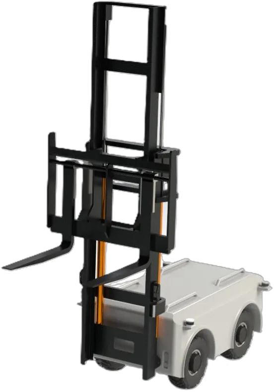 Render of the ATLARYS autonomous outdoor forklift
